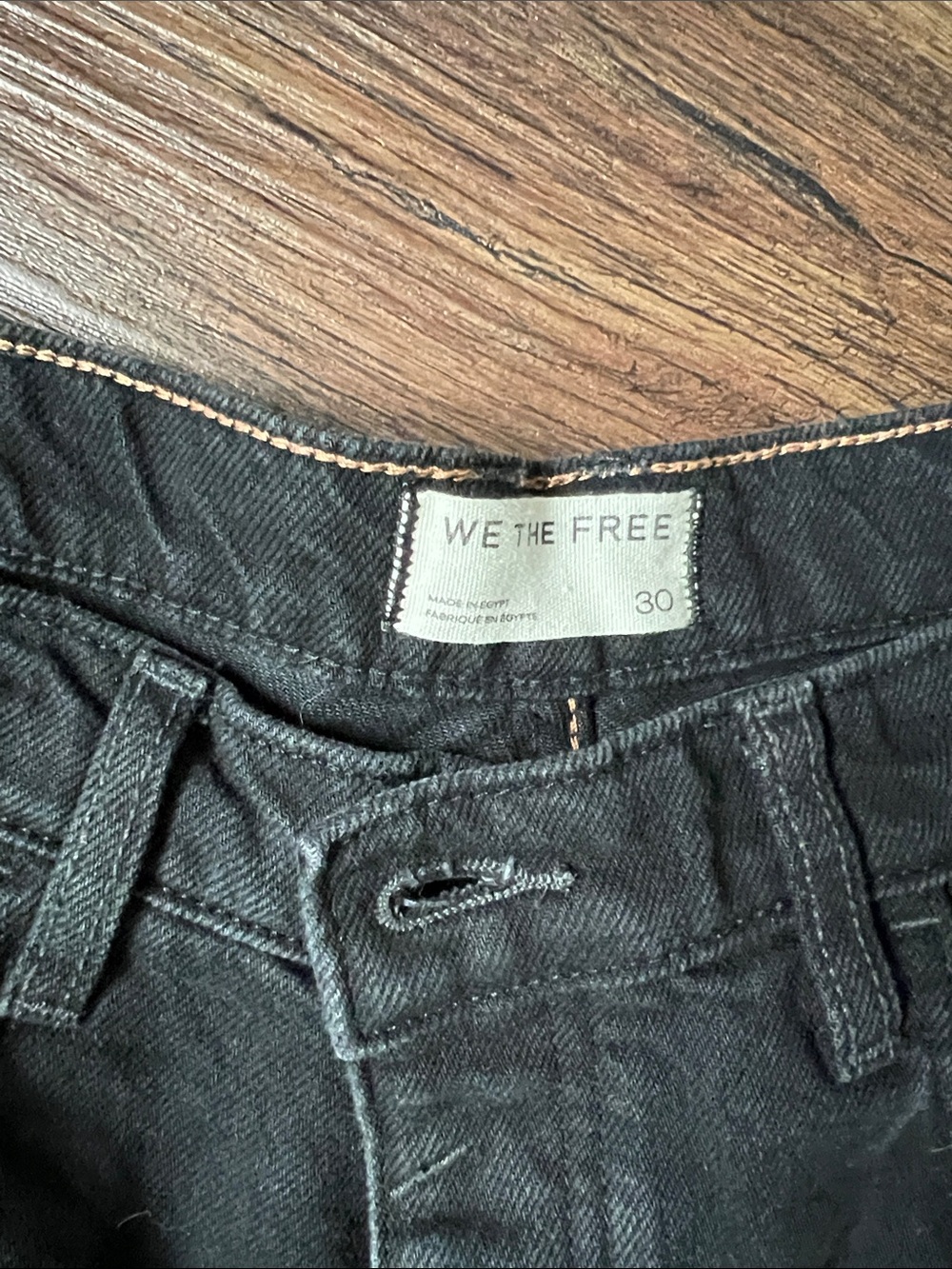 Free People Black Good Luck barrel jeans (sound wave) - Picture 6 of 6